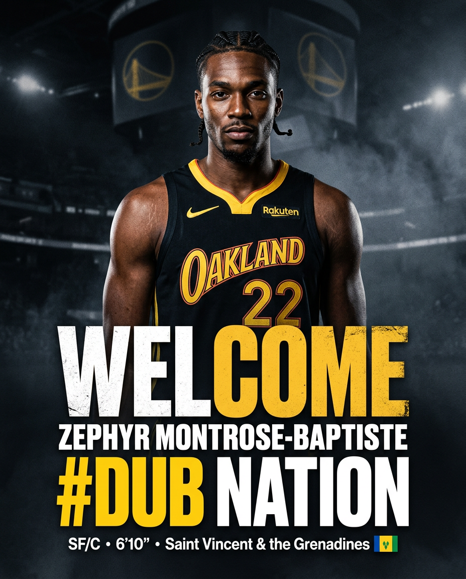 Zephyr Montrose-Baptiste Warriors announcement