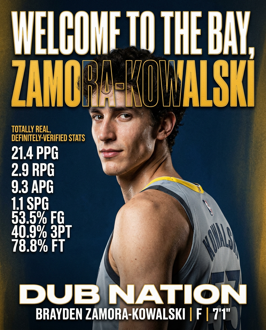 Brayden Zamora-Kowalski Warriors announcement