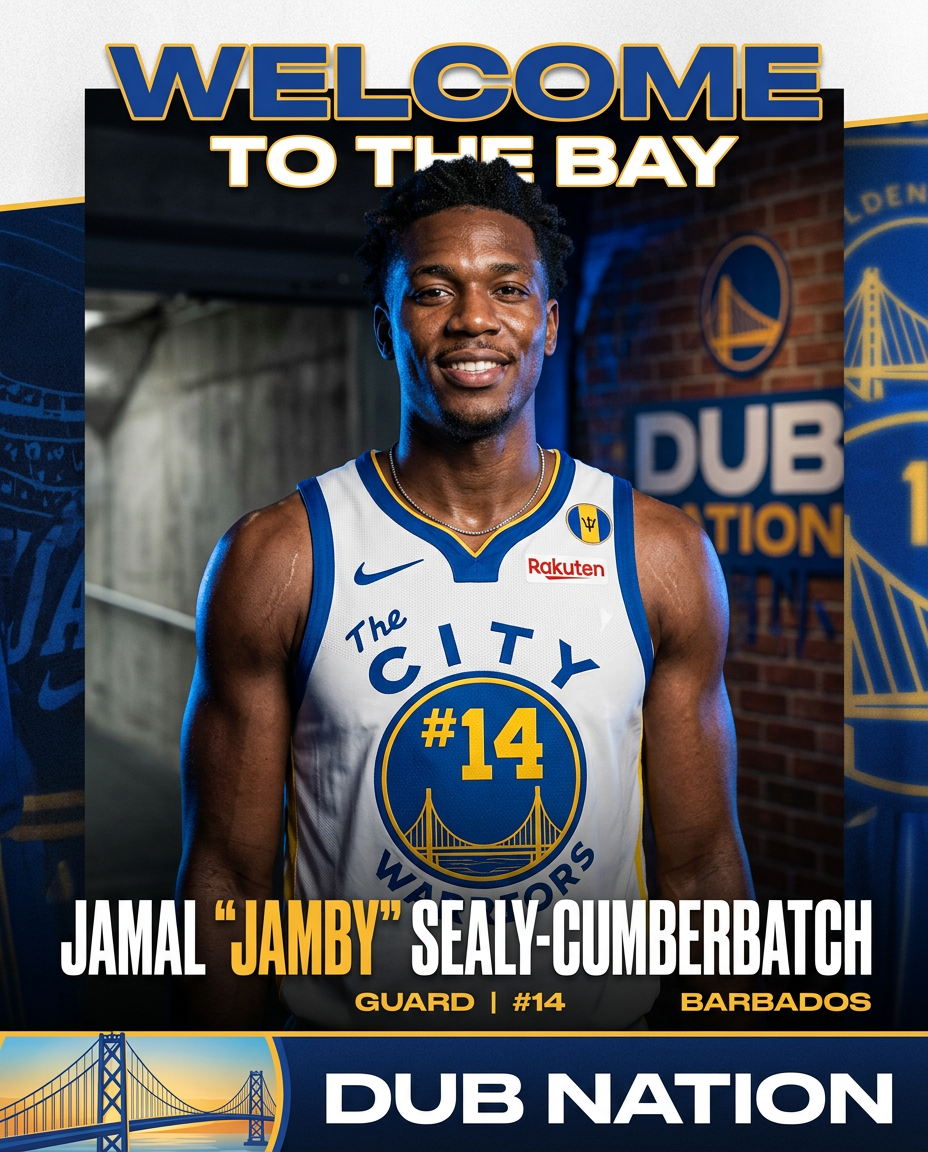 Jamal “Jamby” Sealy-Cumberbatch Warriors announcement